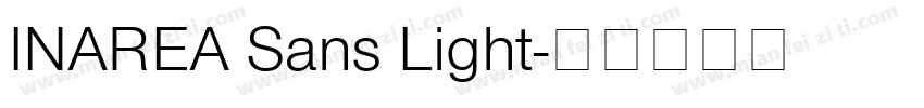 INAREA Sans Light字体转换